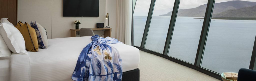 accommodation bedroom with ocean view